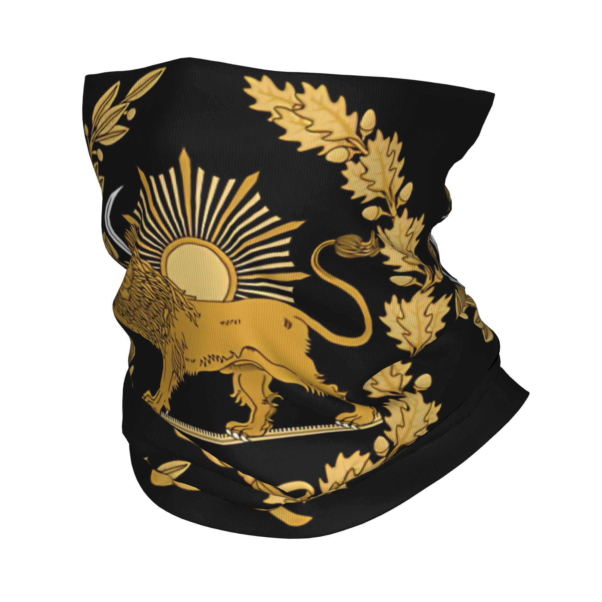 Neck Warmer Balaclava - Lion and Sun Emblem of Persia