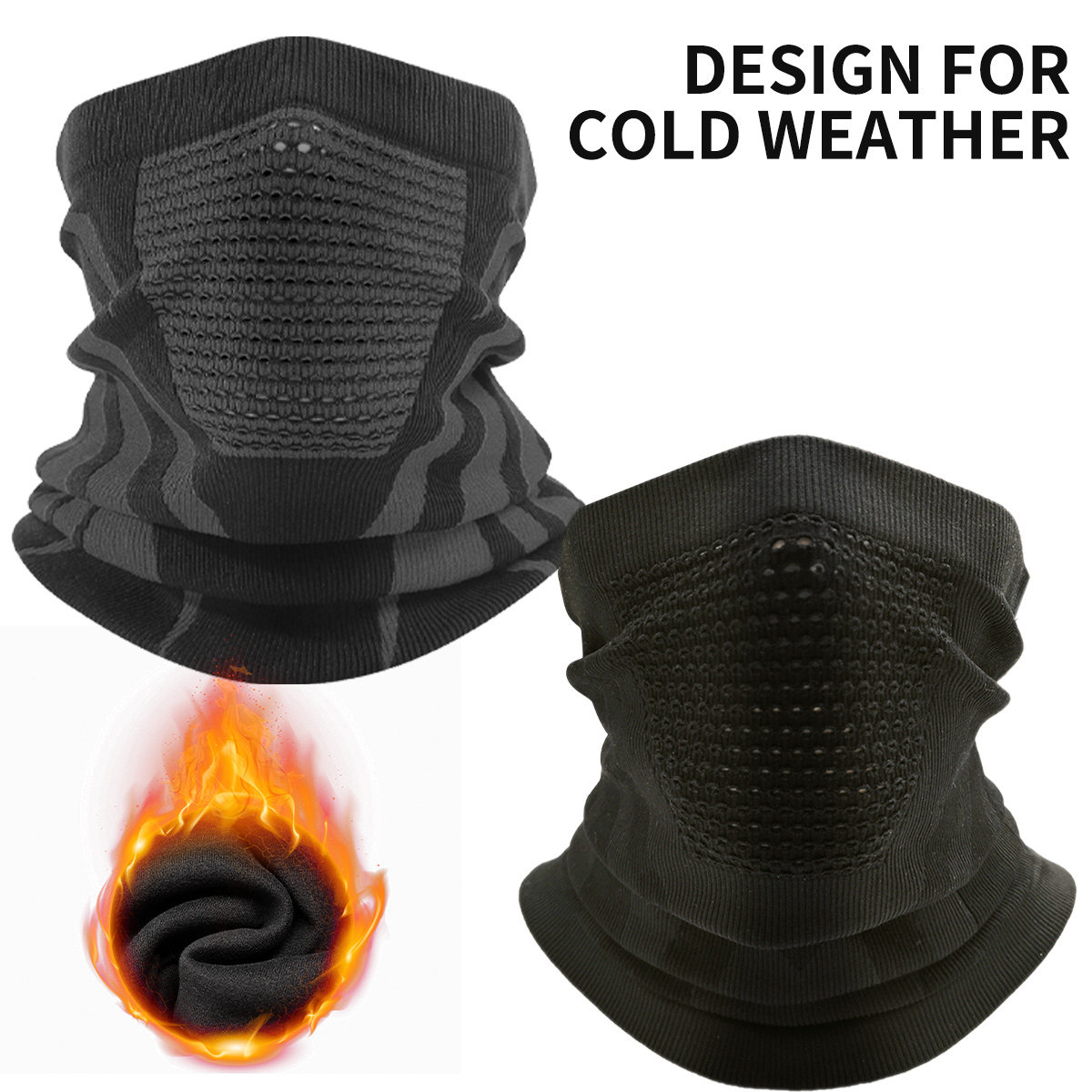 Neck Warmer Balaclava - Winter Neck Warmer Gaiter Warm Polar-Fleece