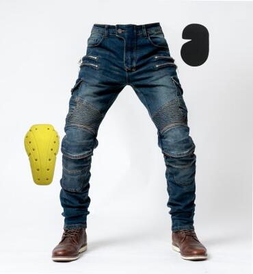 Motorcycle Wearing Gear - Motorcycle riding pants men's jeans anti-fall