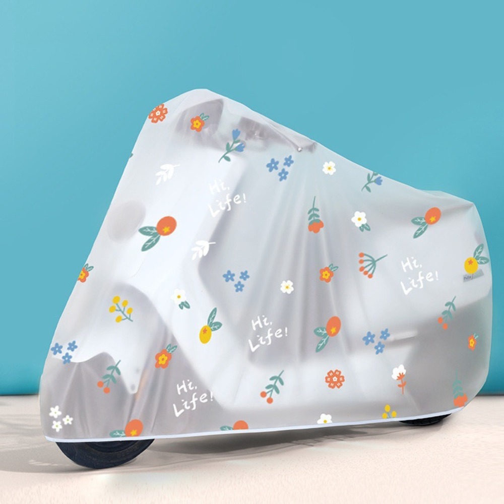 Motorcycle Gear Rain - Durable Translucent Bicycle Rain Cover Cartoon