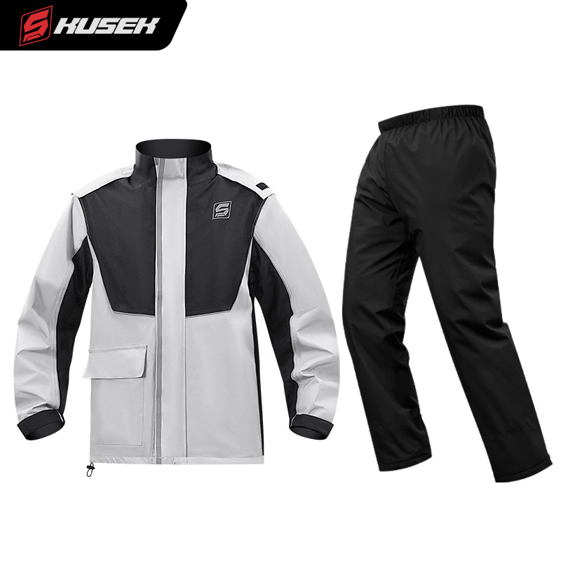 Motorcycle Gear Rain - 2-Piece Motorcycle Rain Suit for Adults,
