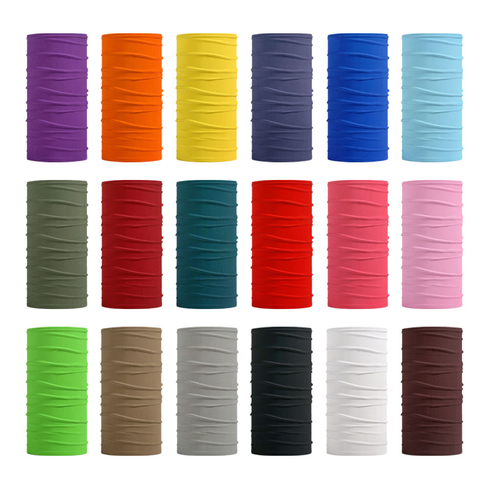 Neck Warmer Balaclava - Seamless Solid Color Bandanas Men Women