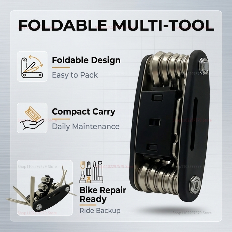 Motorcycle Gear Essentials - 16 in 1 Mountain Bike Multi
