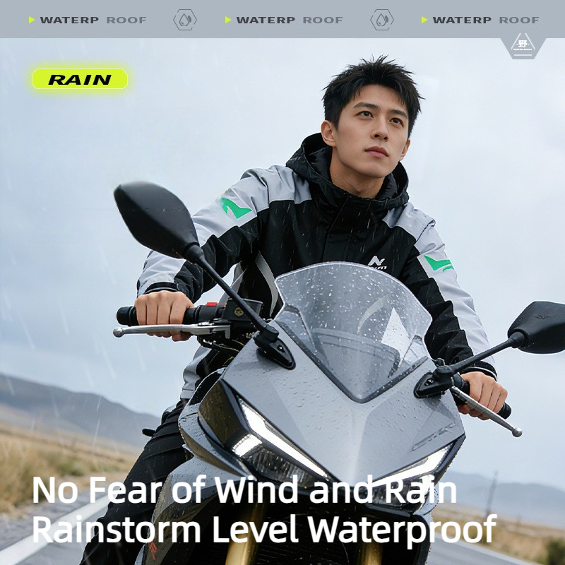 Motorcycle Gear Rain - Motorcycle Rain Suit Men Waterproof Reflective