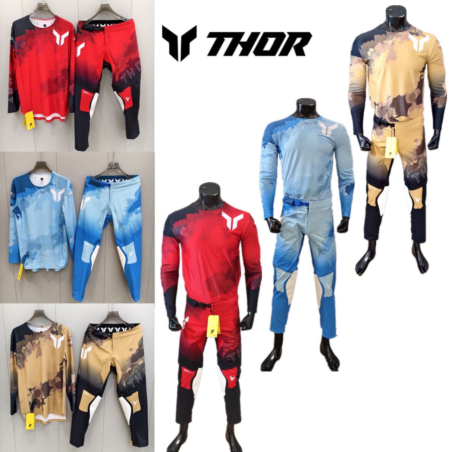 Motorcycle Gear Pants - THOR Motocross Gear Set MX Off