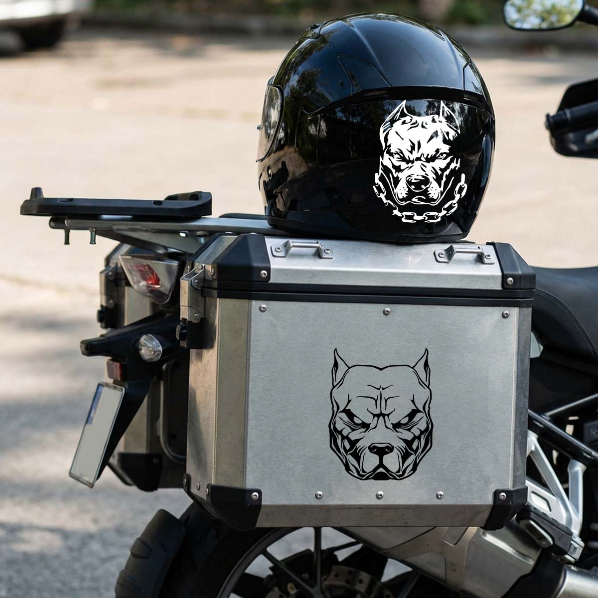 2PCS/SET Multicolor Pitbull Do - огляд і ціна Motorcycle Gear For Dogs