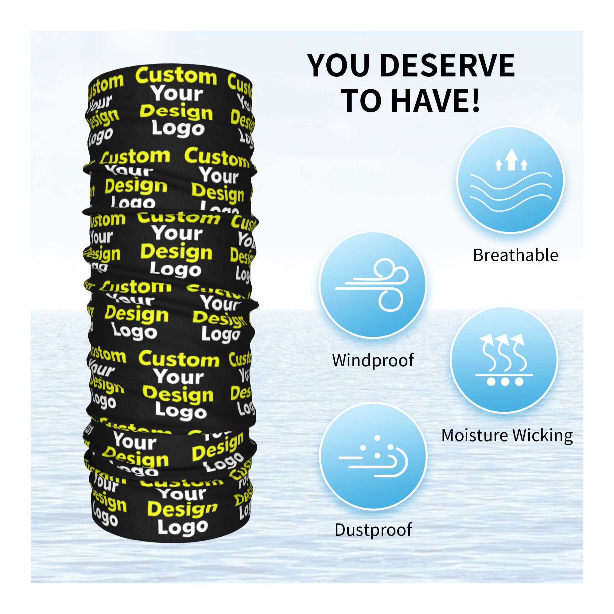 Custom Custom Your Design Logo - огляд і ціна Neck Warmer Balaclava