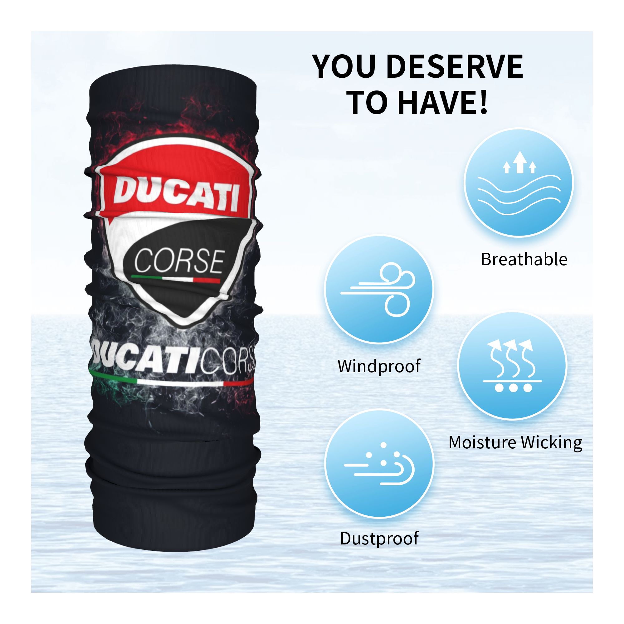 Custom Ducatis Sprot Bandana N - огляд і ціна Neck Warmer Balaclava