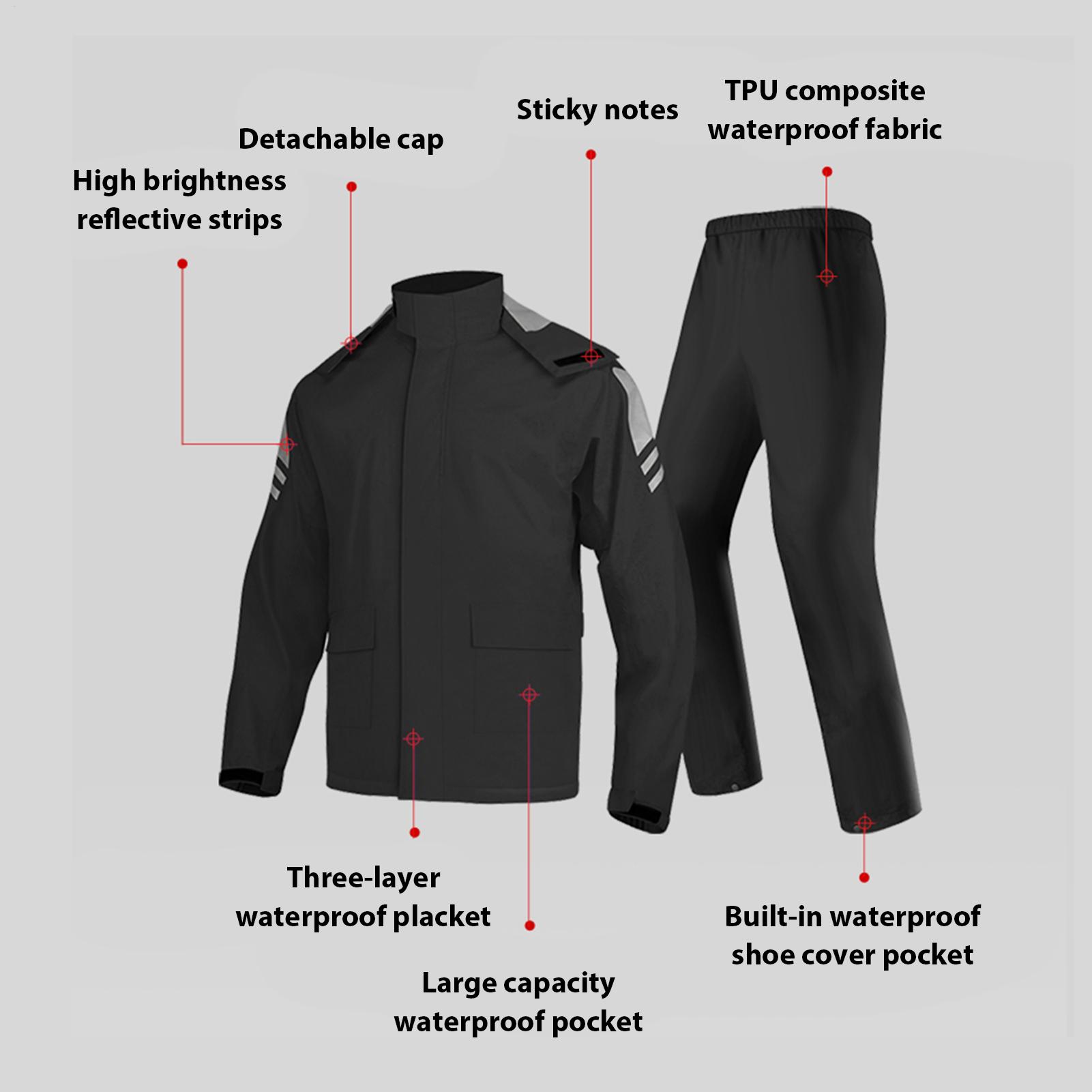 Waterproof Rain Suits for Men  - огляд і ціна Motorcycle Gear Rain