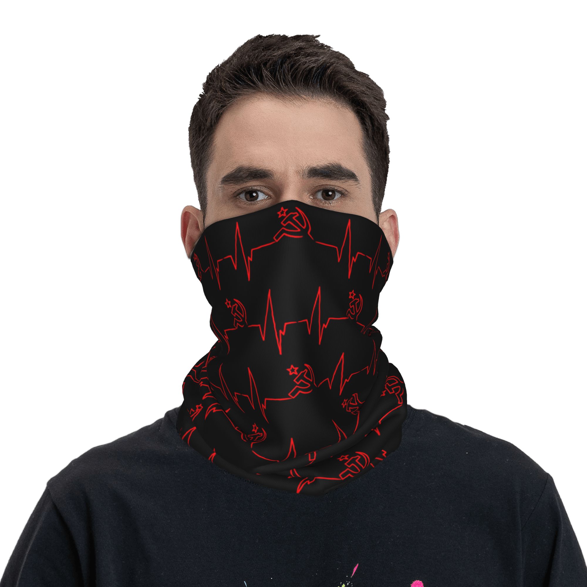 Custom Heartbeat Russian Flag  - огляд і ціна Neck Warmer Balaclava