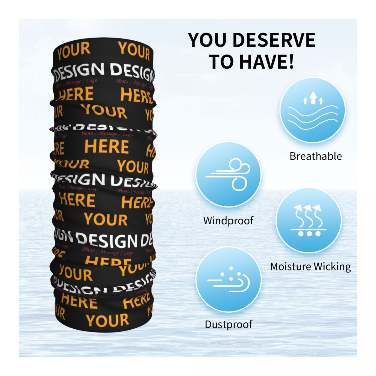 Custom Your Design Here Bandan - огляд і ціна Neck Warmer Balaclava