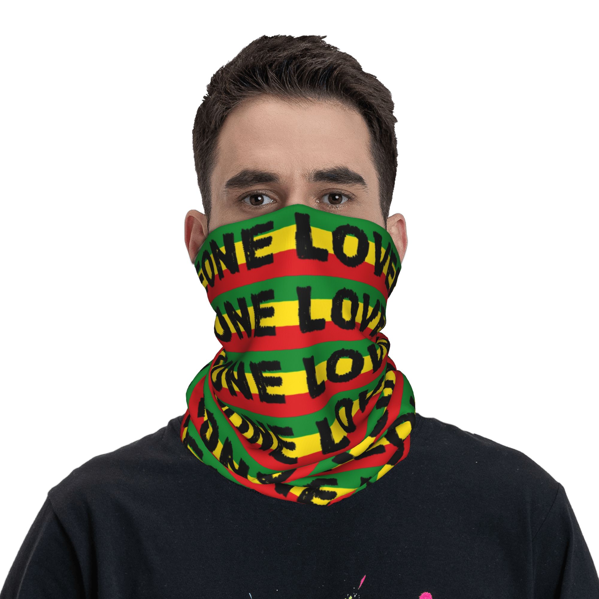 Custom Jamaica Rasta Flag Lion - огляд і ціна Neck Warmer Balaclava