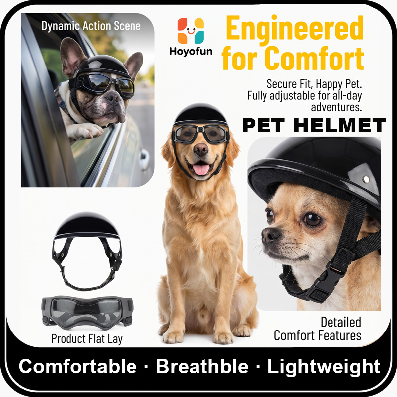 Dog Motorcycle Helmet Goggles  - огляд і ціна Motorcycle Gear For Dogs