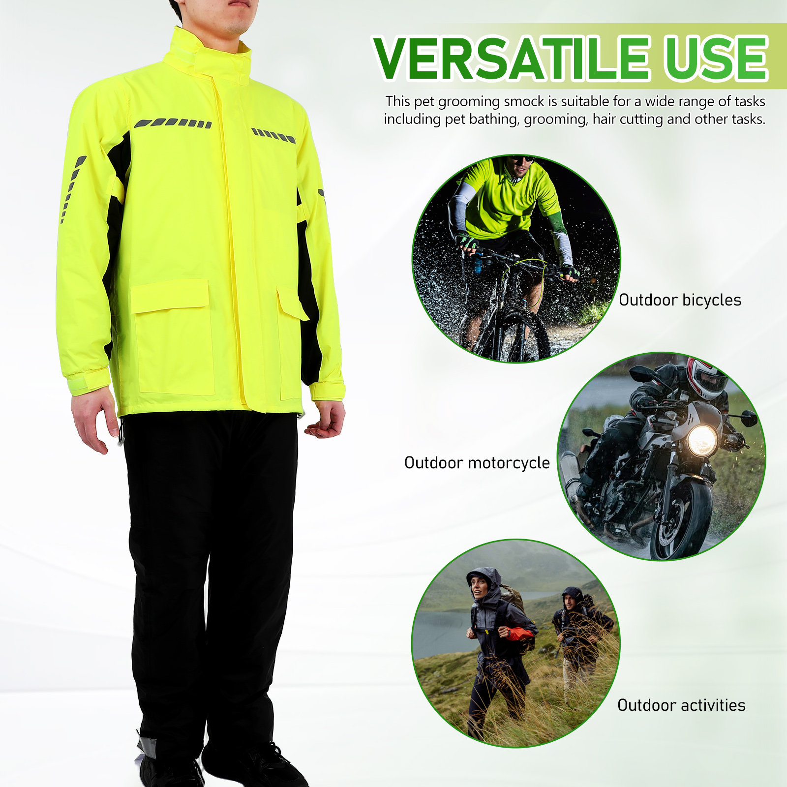 1Set Men Outdoor Cycling Rain  - огляд і ціна Motorcycle Gear Rain