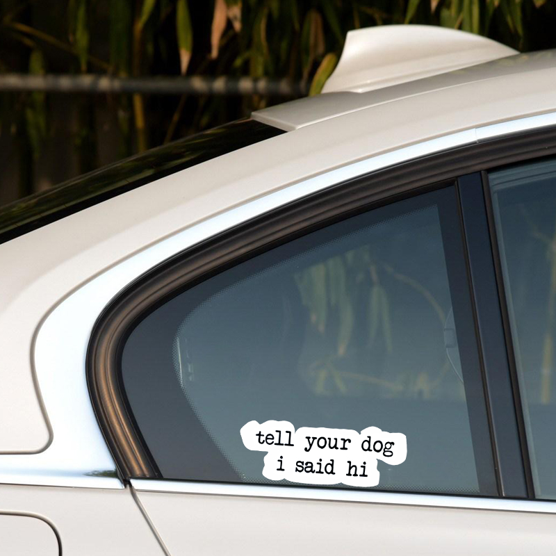 Creative text stickers tell yo - огляд і ціна Motorcycle Gear For Dogs