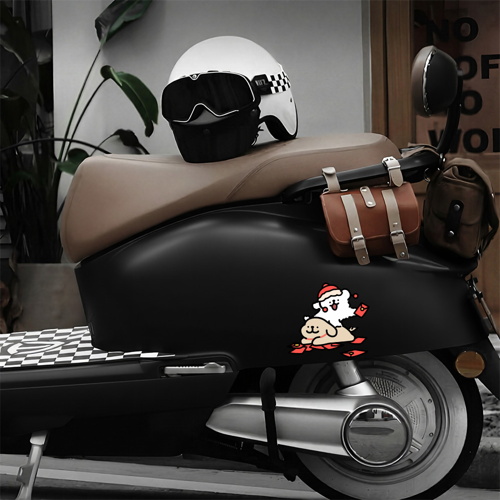 Cartoon Puppy Maltese Car Stic - огляд і ціна Motorcycle Gear For Dogs
