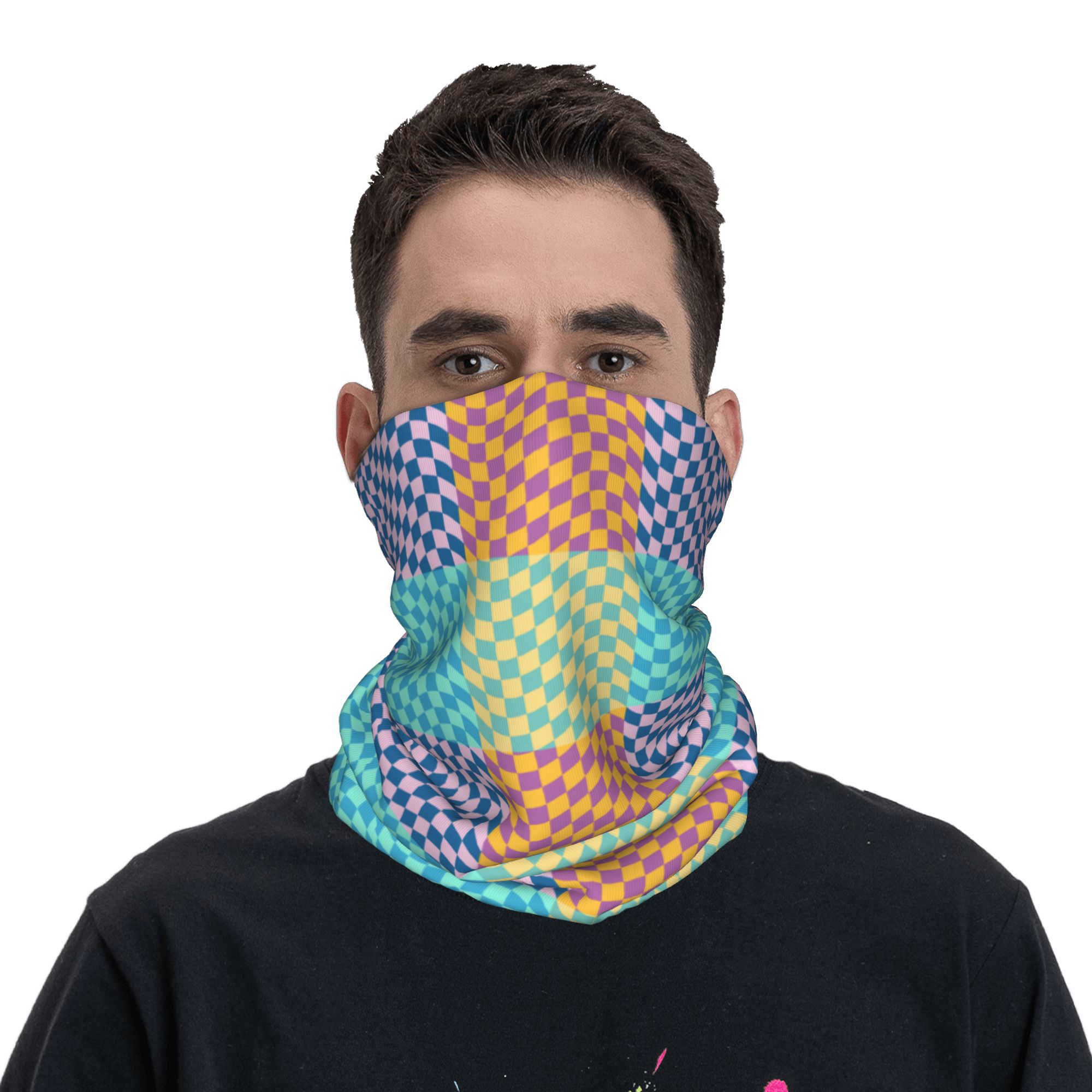 Custom Colored Checkered Banda - огляд і ціна Neck Warmer Balaclava