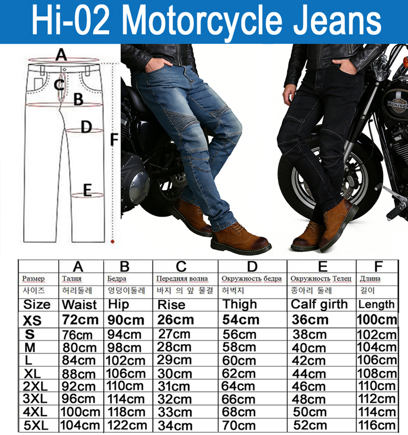 Men's Motorcycle Jeans Blue Di - огляд і ціна Motorcycle Wearing Gear